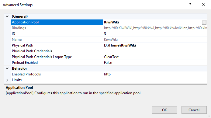 Manage Websites > Site advanced settings Manage Websites > Site advanced settings
