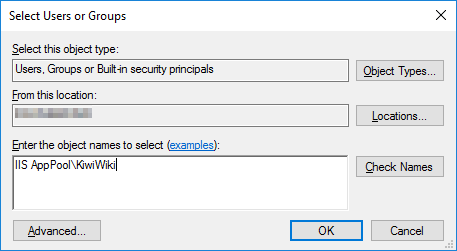 Application Pools > Name > Advanced Settings > Set website's folders specific application pool identity Application Pools > Name > Advanced Settings > Set website's folders specific application pool identity